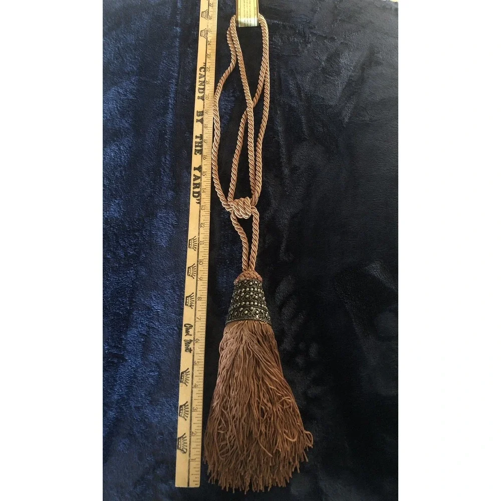 Vienna Trimmings Brown Curtain Rope Tieback‎ w/ 6.75